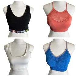 4 Women’s Sports Bras Bundle Size Medium