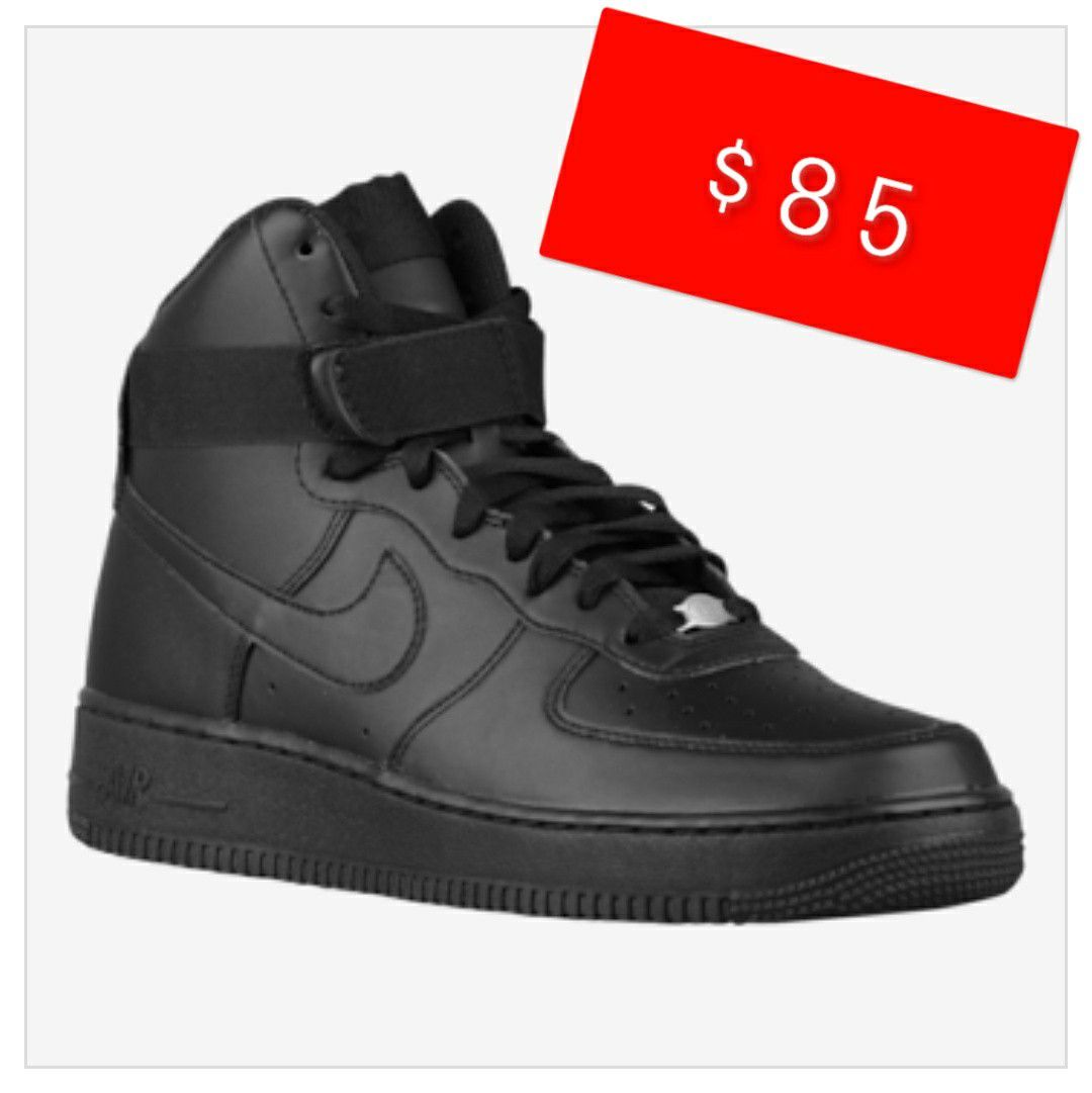 New All Black Nike Air Force 1 High Shoes Size 6 in mens (fits a womens size 7.5 - 8) New Never been wore Pick up All Black