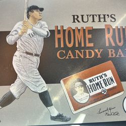 Babe Ruth Tin Sign