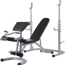 B-129 Sporzon! Multifunctional Workout Station Adjustable Olympic Workout Bench