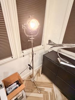 RH Restoration Hardware Langley Spotlight Floor Lamp – Polished Nickel