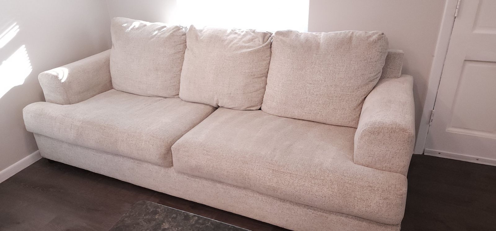 Sofa / Couch, Beige Stone, 96 in wide, $125/obo