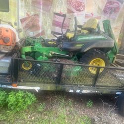Good Lawn Equipment  and Trailer 
