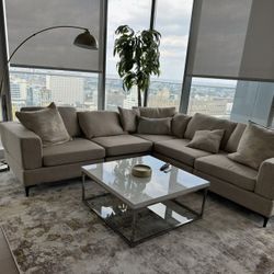 5 Piece Sectional Couch Lightly Used 