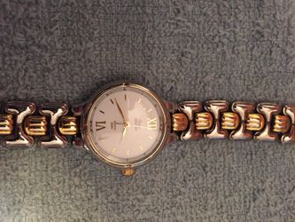 Timex Silver and Gold tone watch and link band