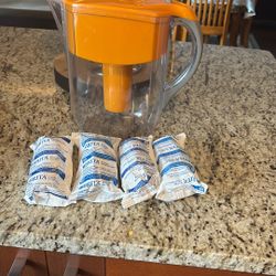 Water pitcher Plus Four Filters  and pressure cooker