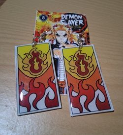 New Demon Slayer rengoku long earrings