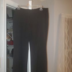 Black White Pinstripe Dress Pants
