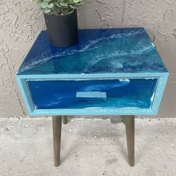 Small Side Table Epoxy 