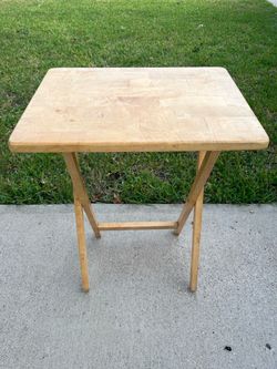 wooden breakfast table