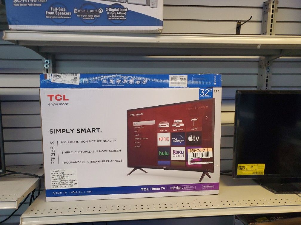 32" TCL Roku Smart Tv 