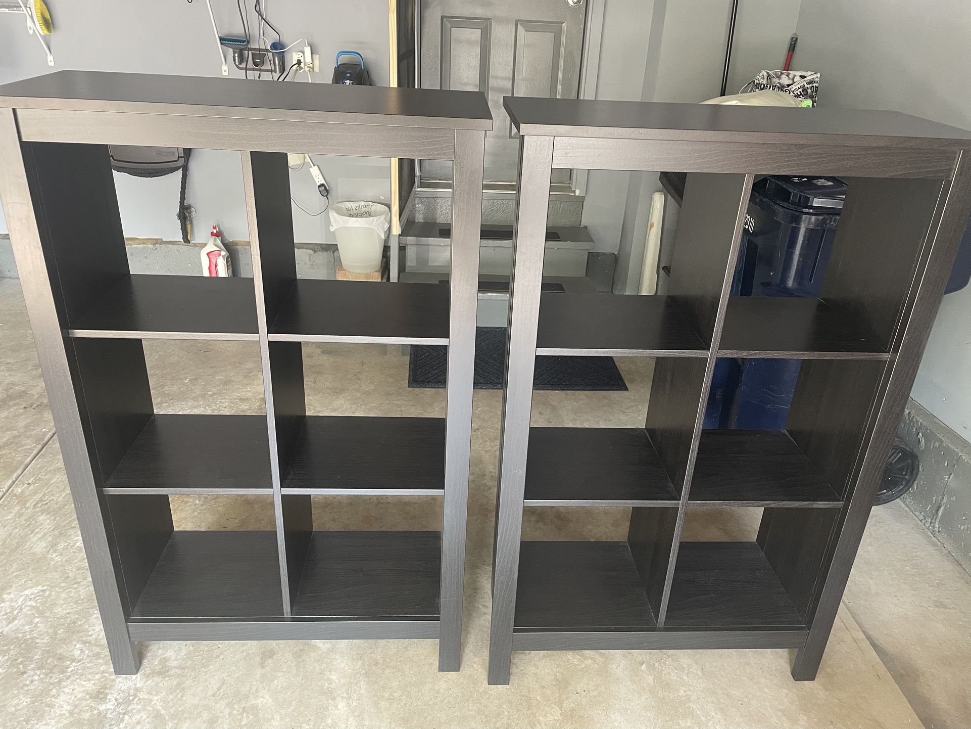 IKEA Black /Brown 8-Cube Storage Shelves