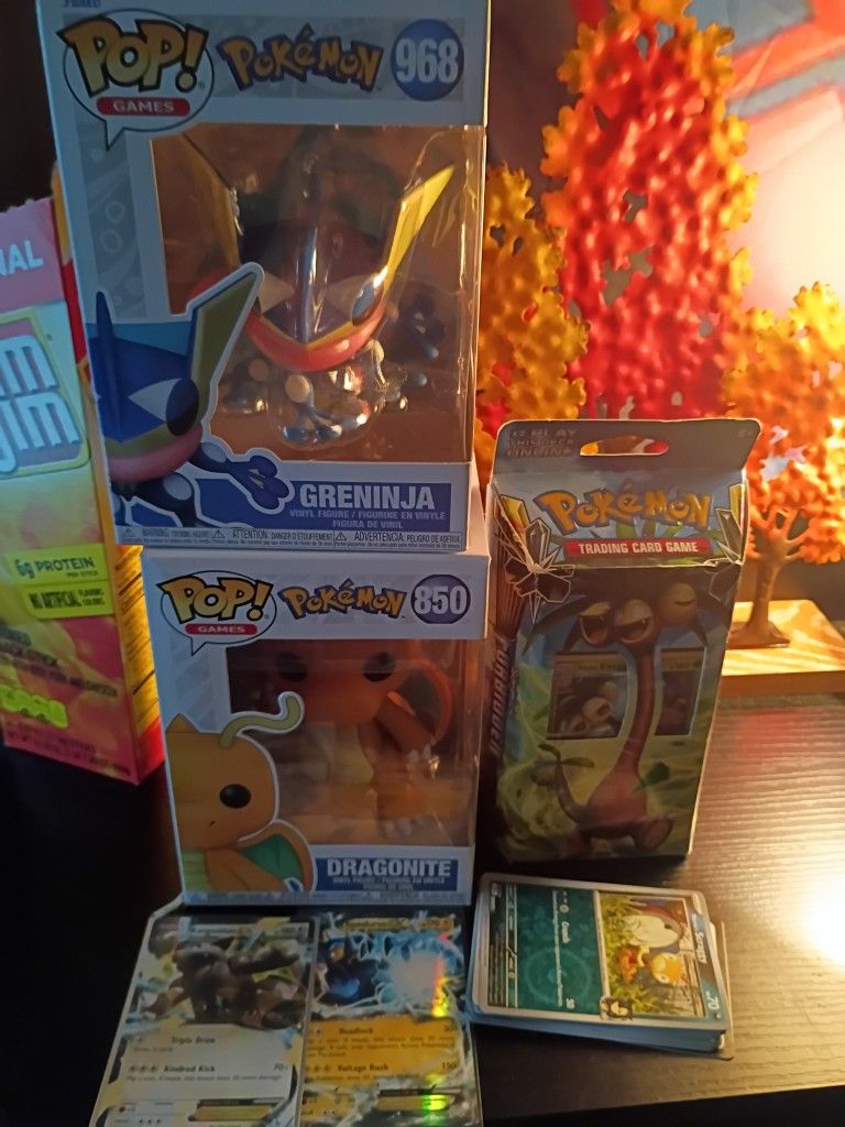 Pokemon Card EX Lot Theme Deck Funko Pop Action Figure Lot