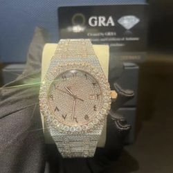 AP Iced Out Buss Down Mossanite Vvs Diamond 1:1