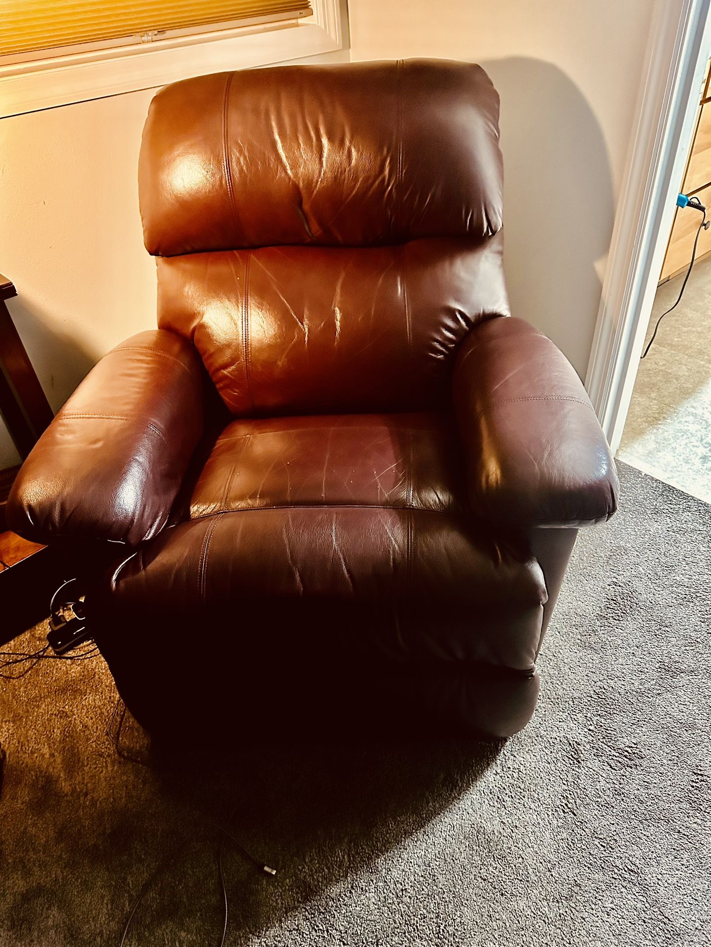 Burgundy Wall Recliner