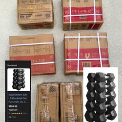 Balance Form 300LB Dumbbell Set - Brand New