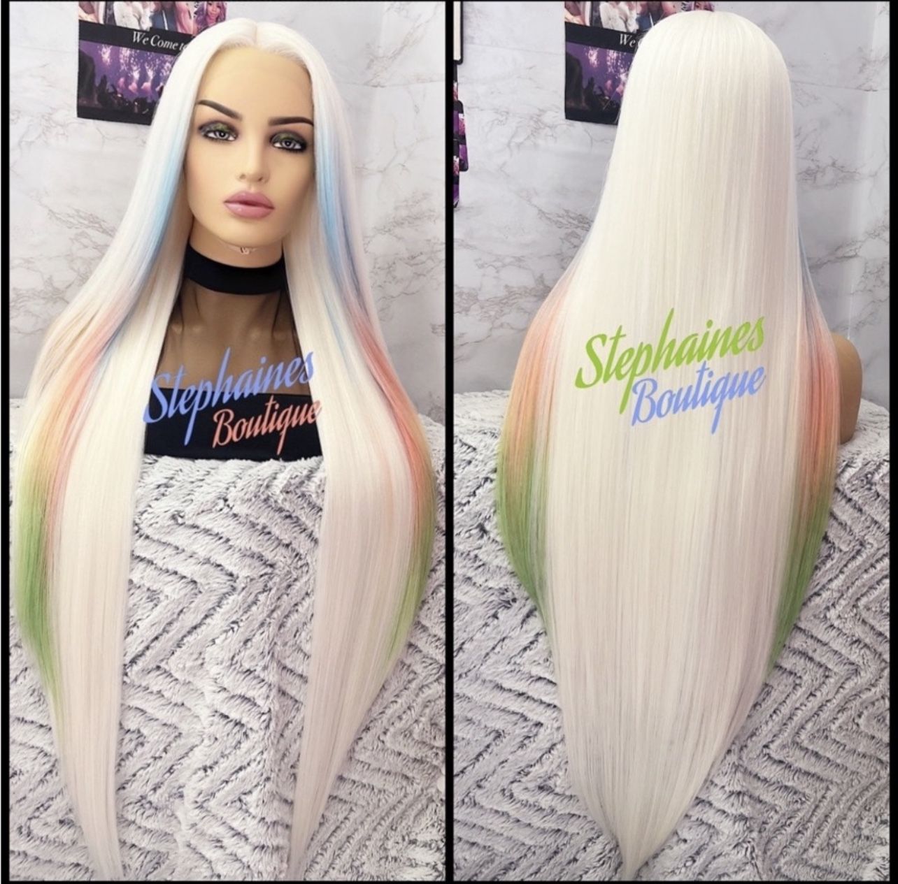 Human Hair Blended Lace Front Wig