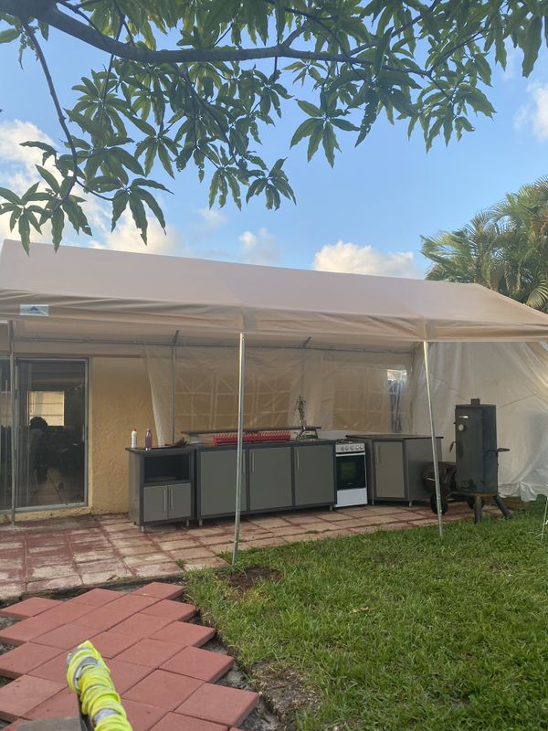 Outdoor kitchen and carport Tent for Sale in Fort ...