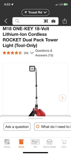 M18 Tower Light Like New 2120-20