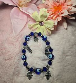 Handmade Evil Eye Stretch Bracelet