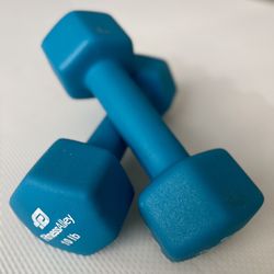 10 Pound Neoprene Coated Workout Dumbbells, Set of 2 – Anti Roll, Non Slip with Smooth Grip