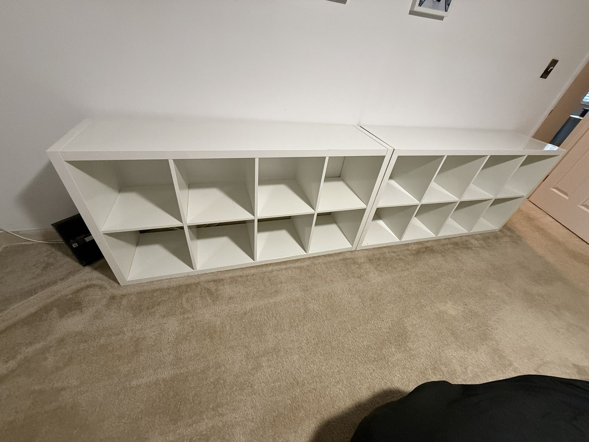 2 IKEA Kallax shelves $30 For Both
