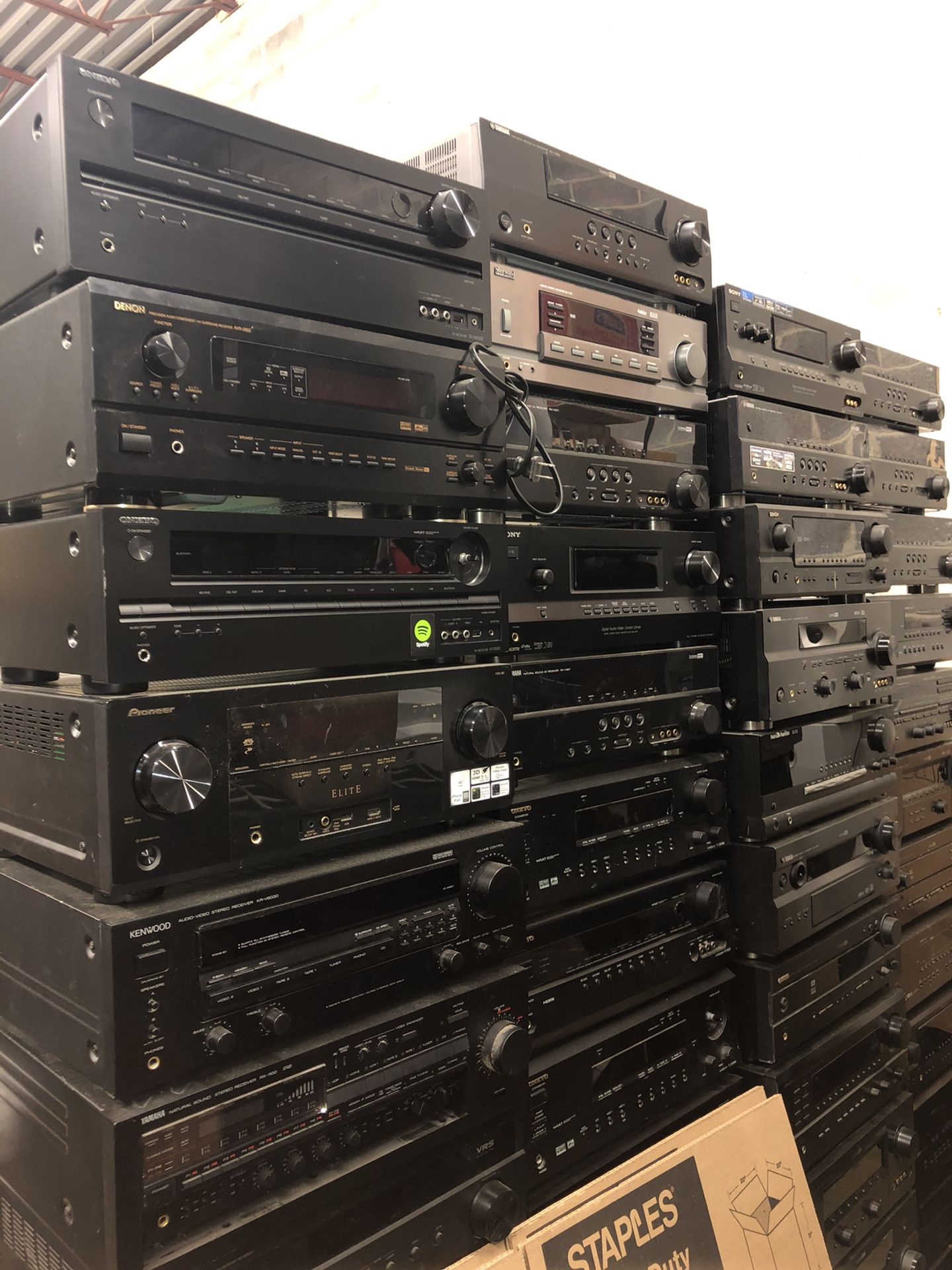 Selling over 50 Audio Music Receivers Home Theater Electronics