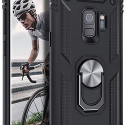 Military Grade Shockproof Protective Case Cover with Rotating Holder Kickstand For Samsung Galaxy S 9