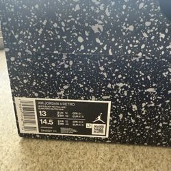 Air Jordan 4 Military Black Size 13