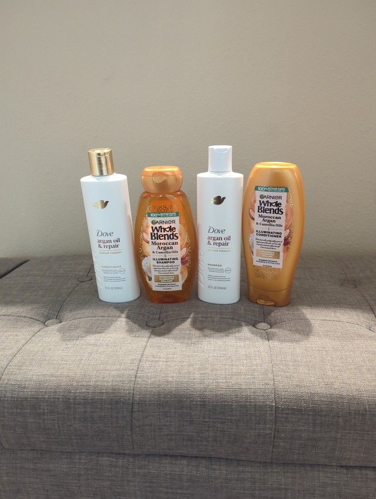 Shampoo Dove And Garnier