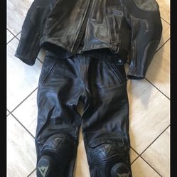 Dainese Black Leather Motorcycle Gear In VERY Good Condition