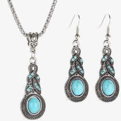 Tibetan Turquoise Jewelry Set