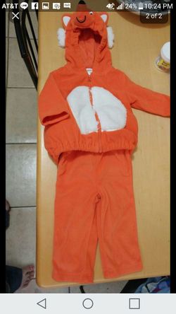 Baby fox costume 12 months
