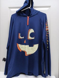 Unisex 2XL Halloween Pumpkin Run Hoodie 2021 Jack O Lantern Graphic Y2K Fall Streetwear