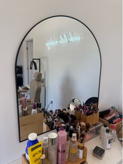 Black dome mirror