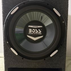 Boss Audio 12” Subwoofer w/ Enclosure – 2400W (Used)