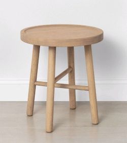 Shaker Accent Table or Stool Natural Hearth & Hand with Magnolia