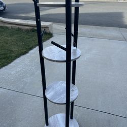 Coat Rack With Shelves