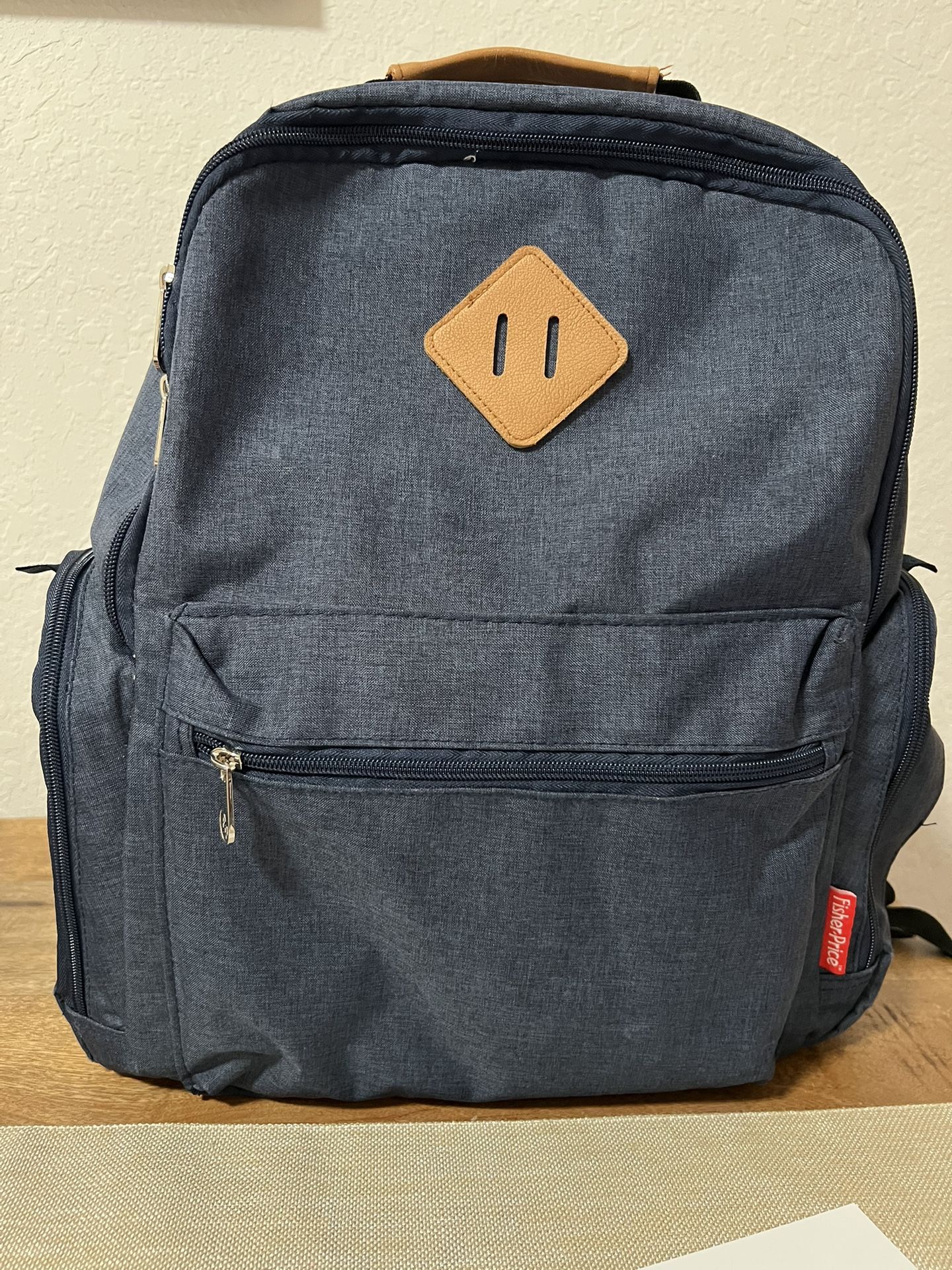 Blue baby diaper bag backpack