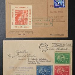 2 Caribbean Cover-consejo Nacional De Tuberculosis-habana-cuba-1948-56-first Day