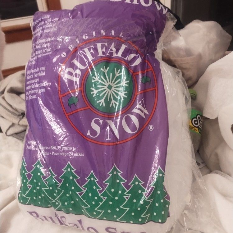 Buffalo snow original like cotton big bag for the picture decoration on value size 24oz $5 decoratio
