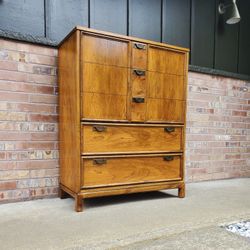 Mid Century Modern 5 Drawer Highboy Dresser Vintage 