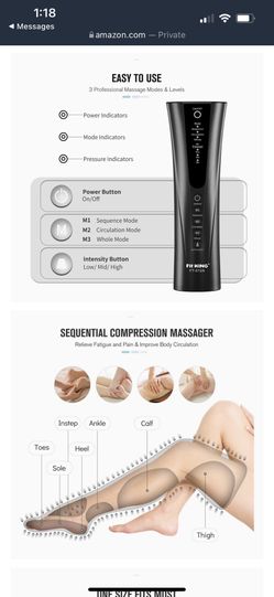 Foot and leg massager