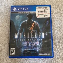 Murder Soul Suspect PS4 Game