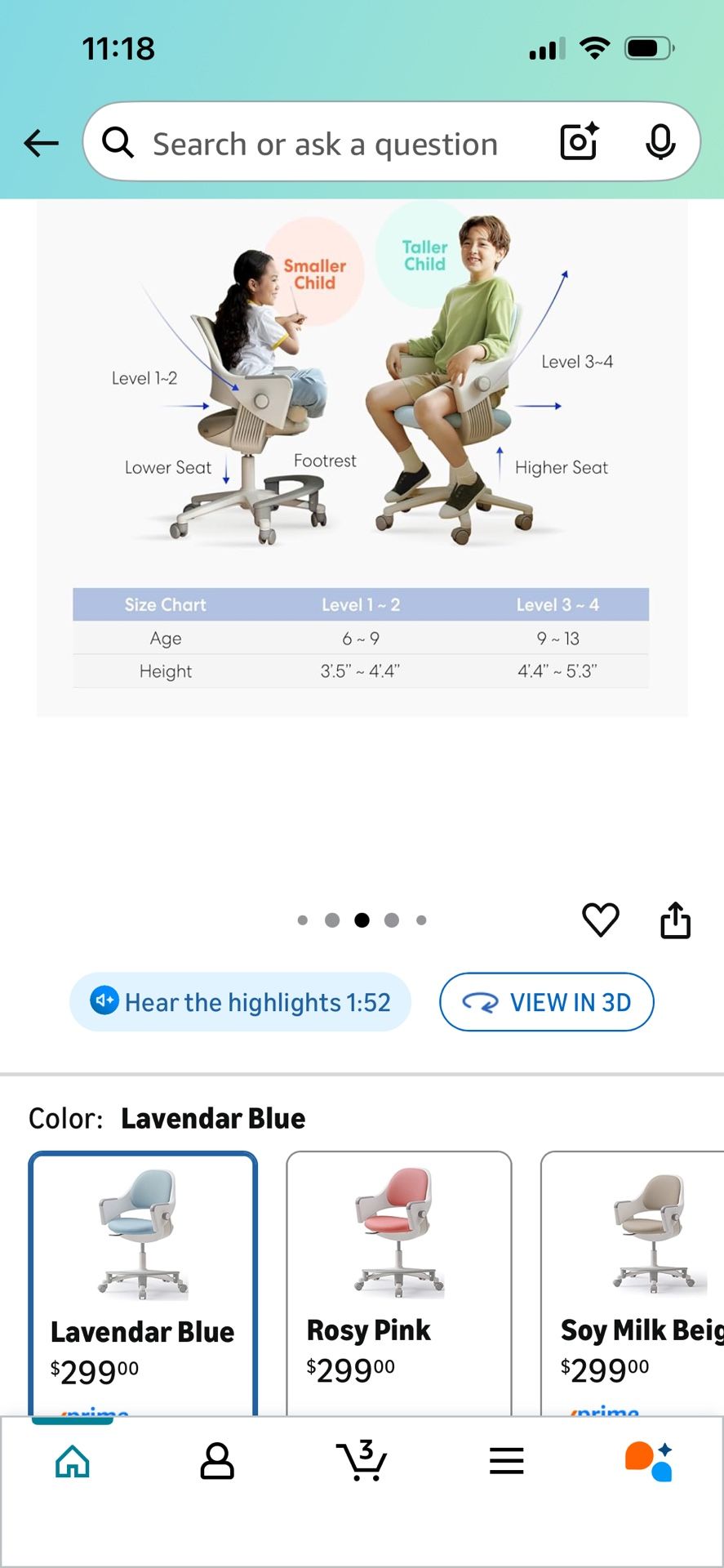 Wall Mount Floating Computer Desk 43.25 In. Wide with Sidiz Ringo Kids Desk Chair