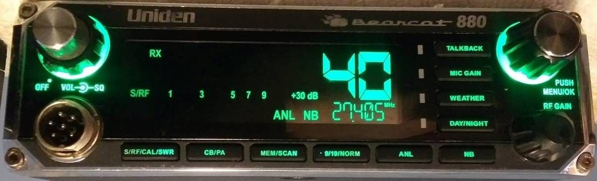 Uniden Bearcat 880 CB Radio Peaked and Tuned. Mosfet final