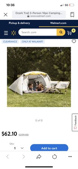 3 Person Tent, Chairs, Trekking Poles, Sleeping Bags And Pads