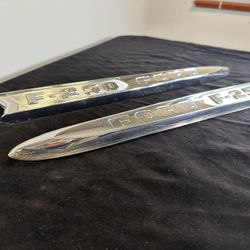 Ford Truck F-250 Chrome Hood (2) Name Plates CITB (contact info removed) LH CIT B 16721 F 250 Nameplates F250