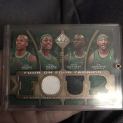 Game used Jersey Cards in case 4 Hall Of Famers 