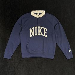 NIKE FLEECE POLO SHIRT SIZE MEDIUM